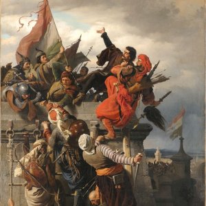 İkinci Belgrad Kuşatması'nda Osmanlıların kaleye hücumu