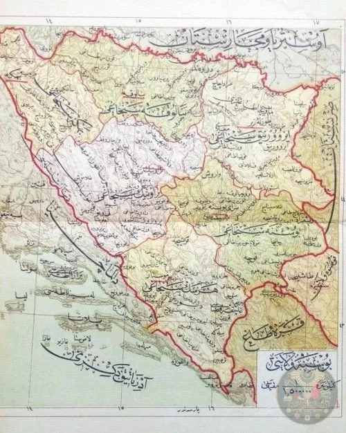 Bosna haritası ve vilayet yapısı