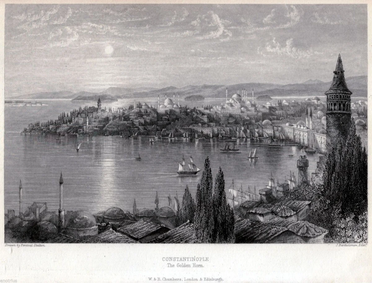 İstanbul, Gravür, 1850