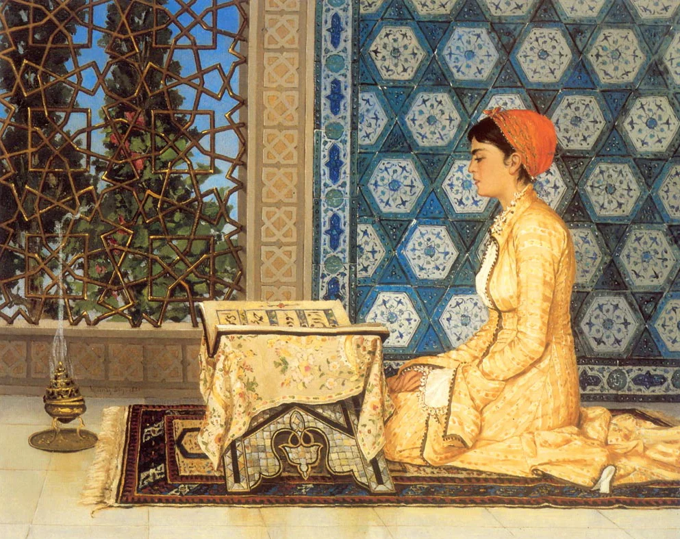 Osman Hamdi Bey — Kuran Okuyan Osmanlı Kadını