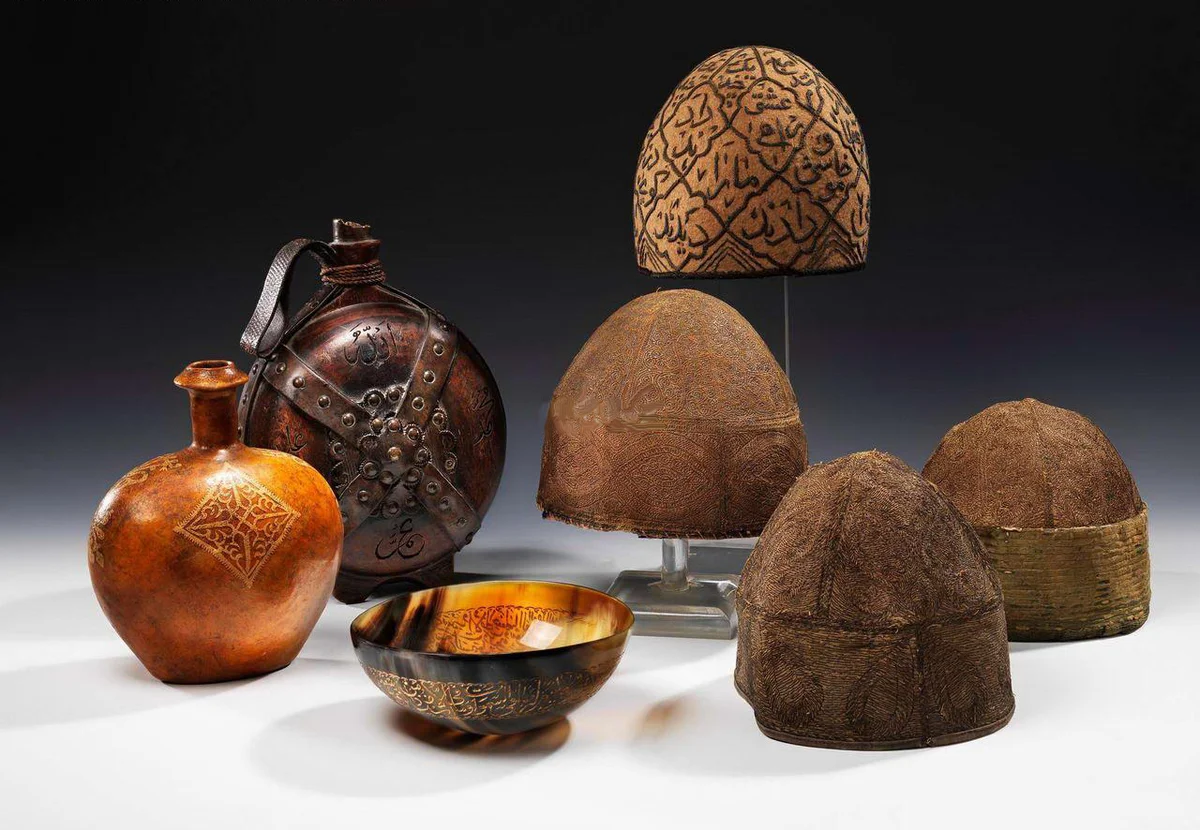 Osmanlı Deri Matara, Tekke Su Tası ve Derviş Tâcı