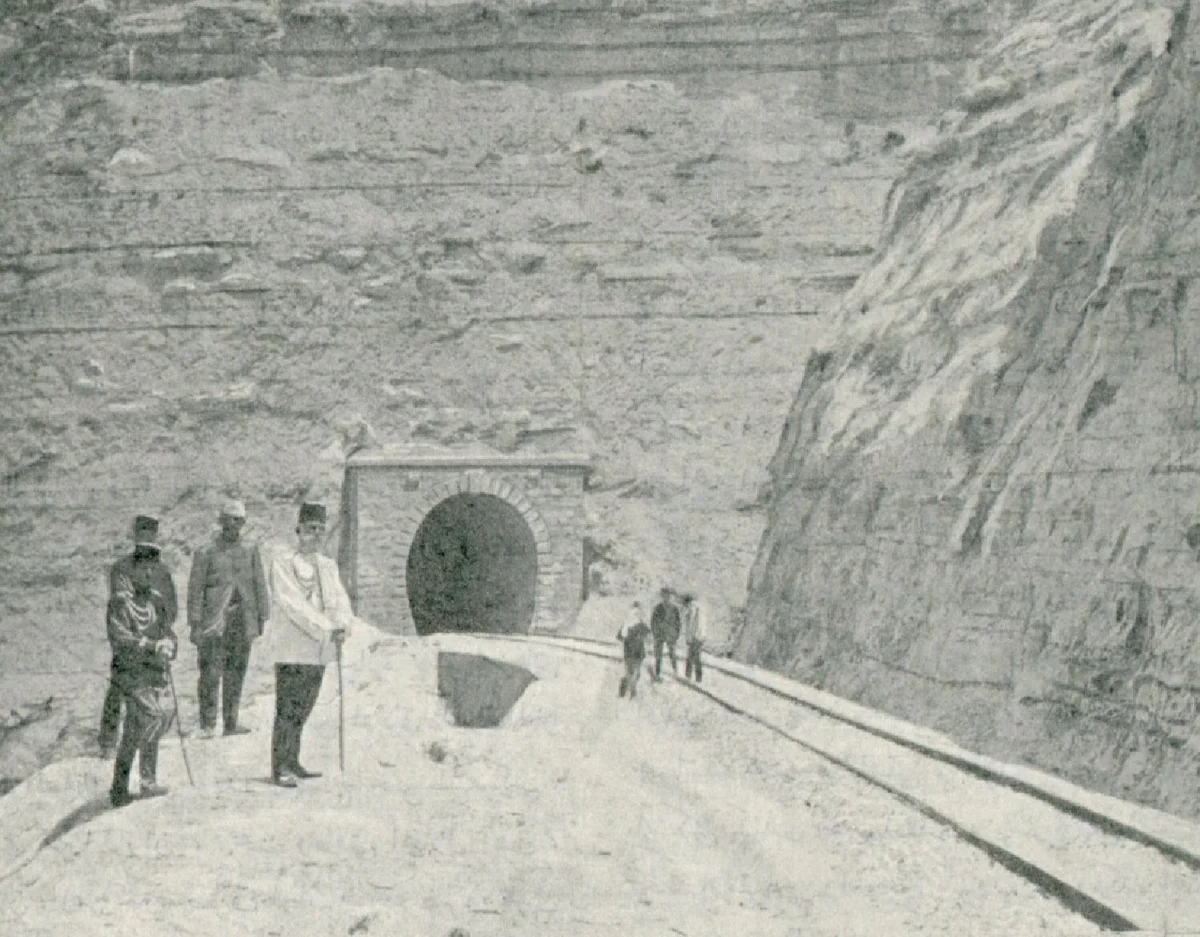 Hicaz Demiryolu Hayfa Hattında 160 m'lik Tünel