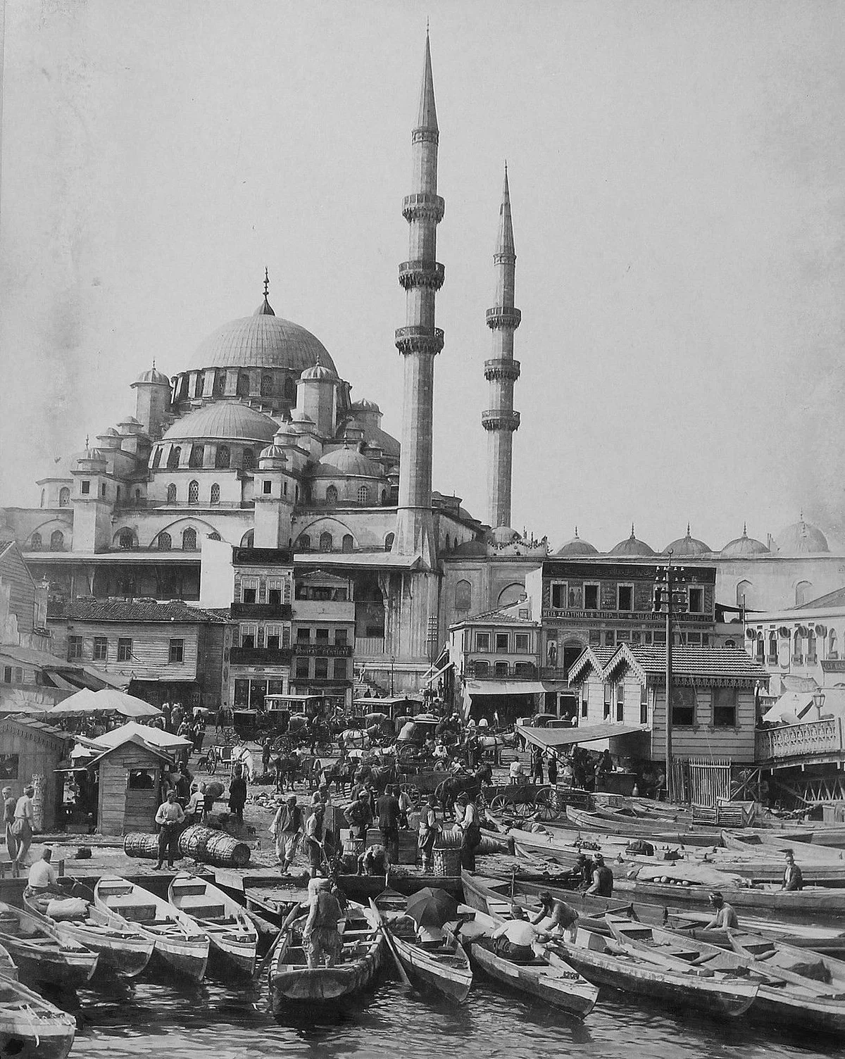 Abdullah Freres, Türkei - Mosque Yeni Jami, Bazar Constantinopel, um 1880