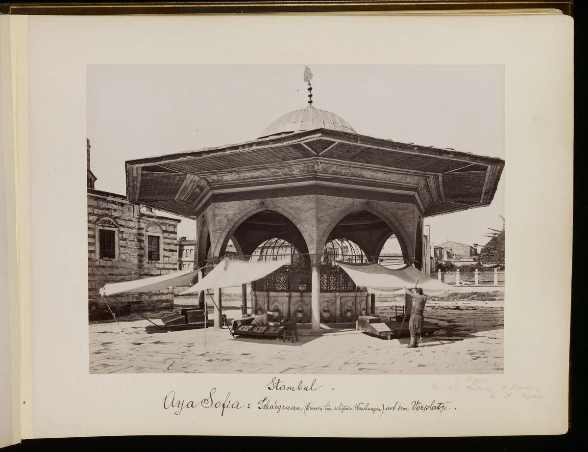 Ayasofya, Guillaume Berggren Fotoğrafı, 1880