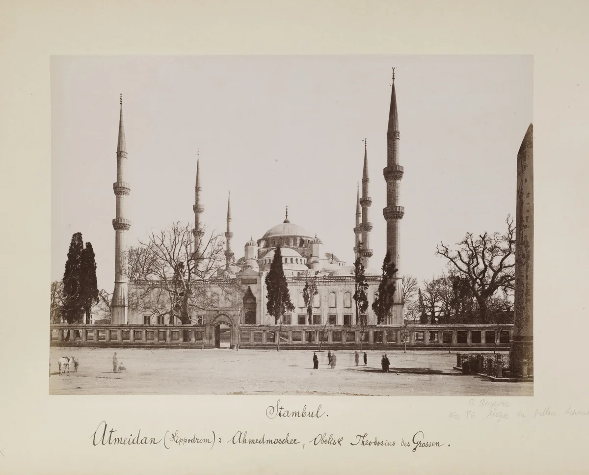 Sultan Ahmed Camii, Guillaume Berggren Fotoğrafı, 1880