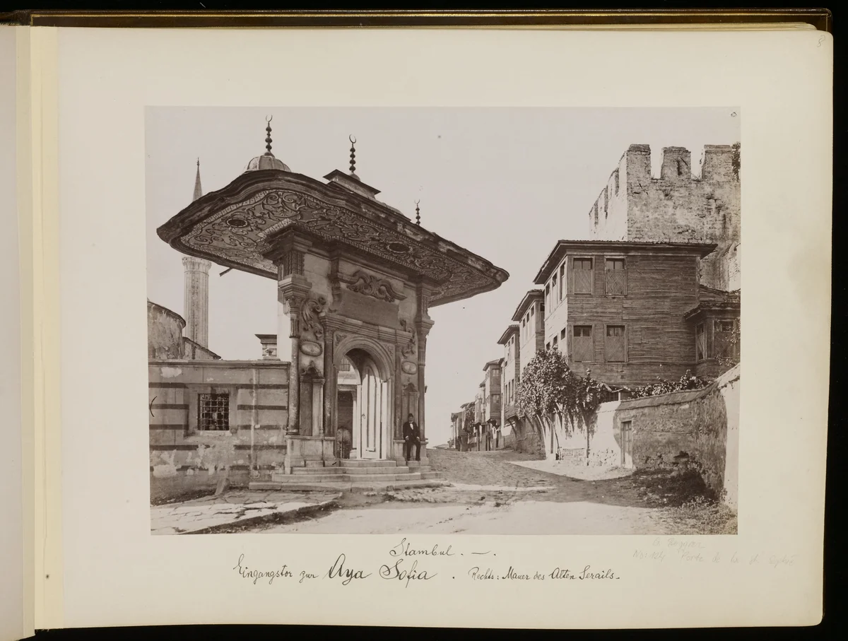 Ayasofya, Guillaume Berggren Fotoğrafı, 1880