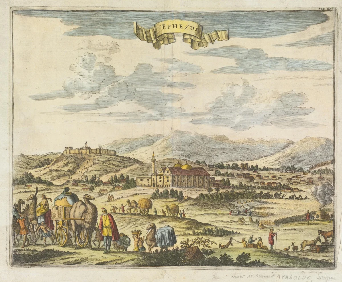 Ayasoluk Tepesi'ndeki Selçuk Kalesi ve İsa Bey Camii