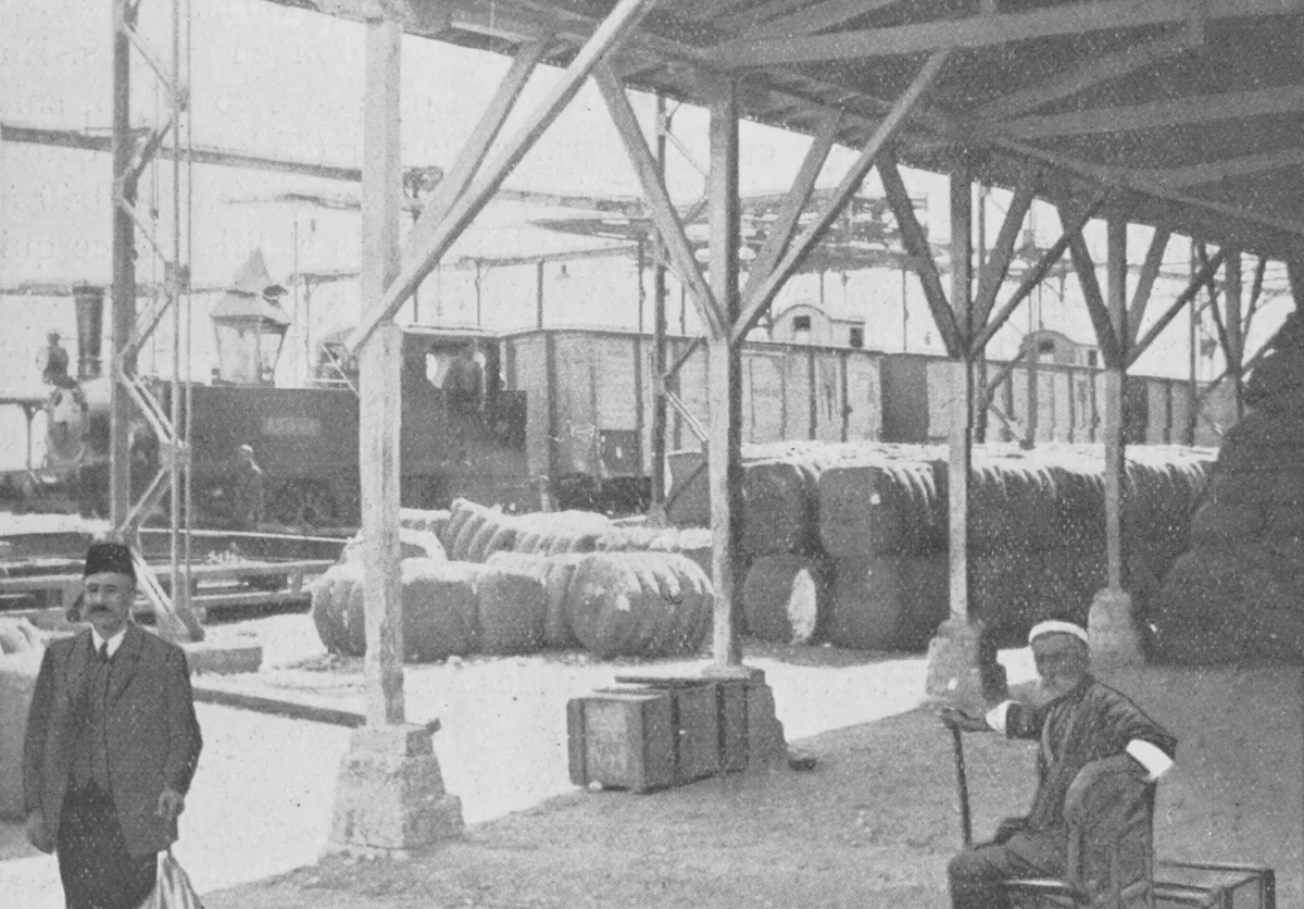 Çukurova Pamuğu Mersin Tren İstasyonunda