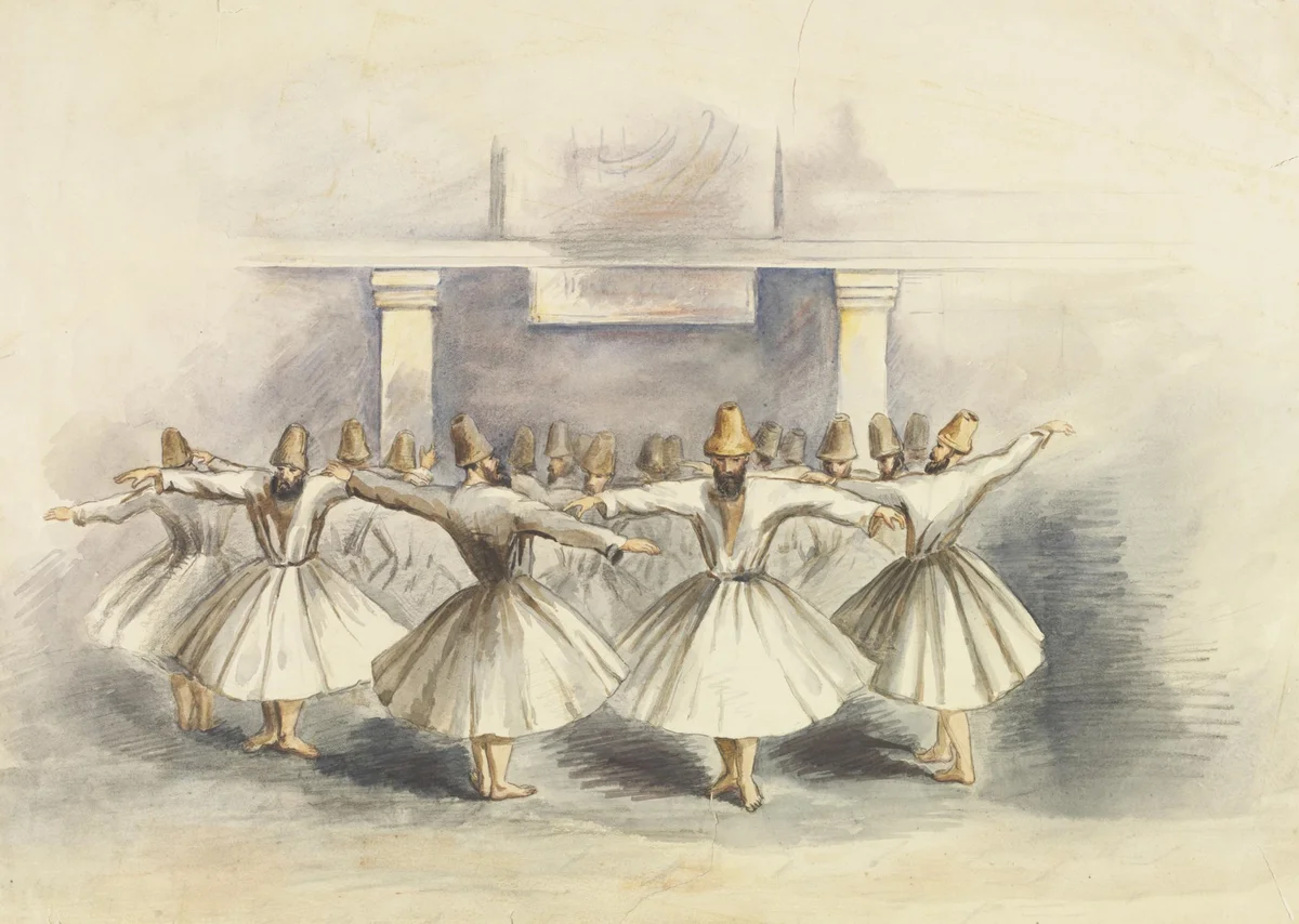 Dönen Dervişler, İstanbul, 1854
