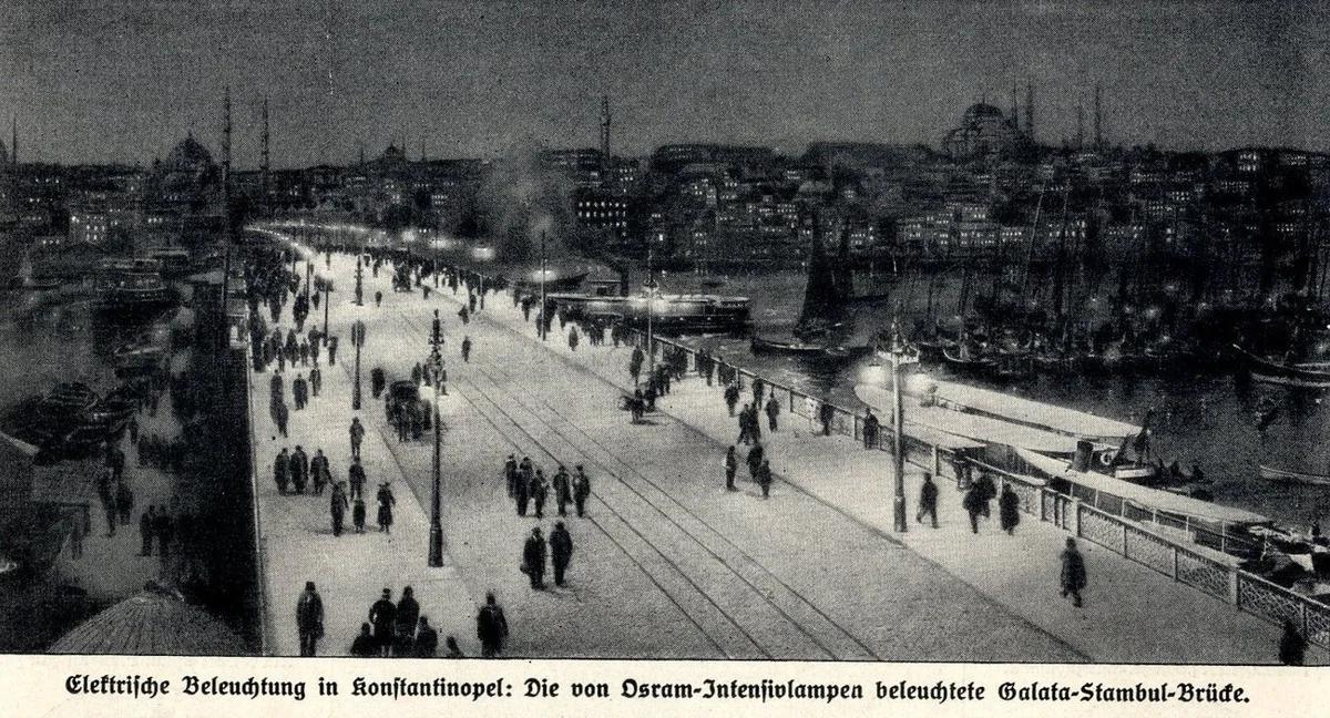İstanbul'a İlk Elektrik Aydınlatmasının Gelişi