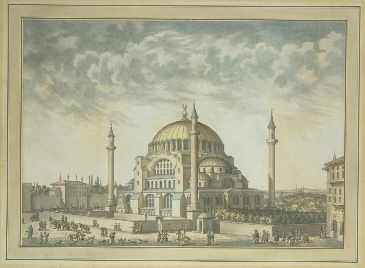 Ayasofya ve Topkapı Sarayı Girişi, İstanbul, 1760