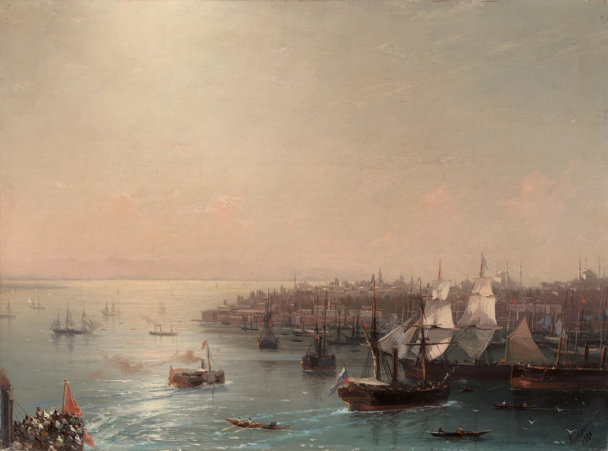 Rus Gemisinin İstanbul'a Gelişi, 1880 (Ivan Aivazovsky)