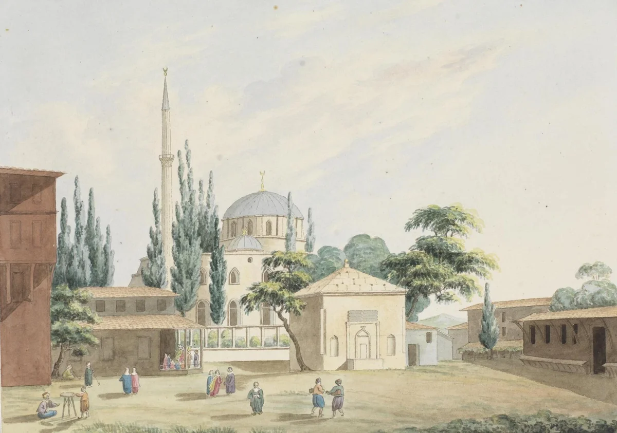 Osmanlı Dönemi Beşiktaş'ta Bir Camii, İstanbul, 1824