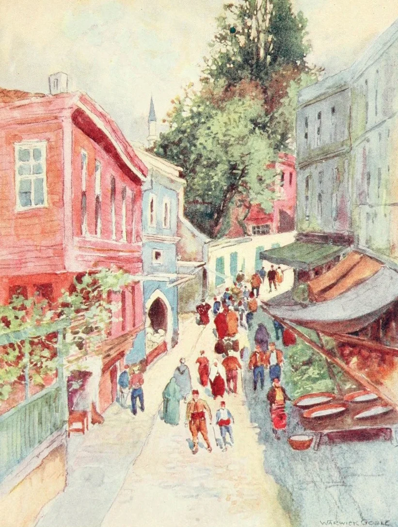 İstanbul'da Bir Sokak Manzarası, 19. Yüzyıl