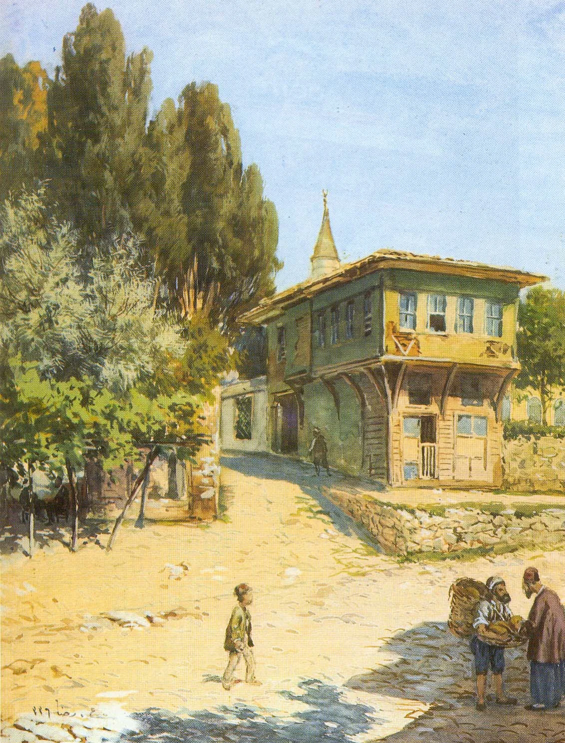 İstanbul Üsküdar'dan Bir Sokak Manzarası, 1900'ler