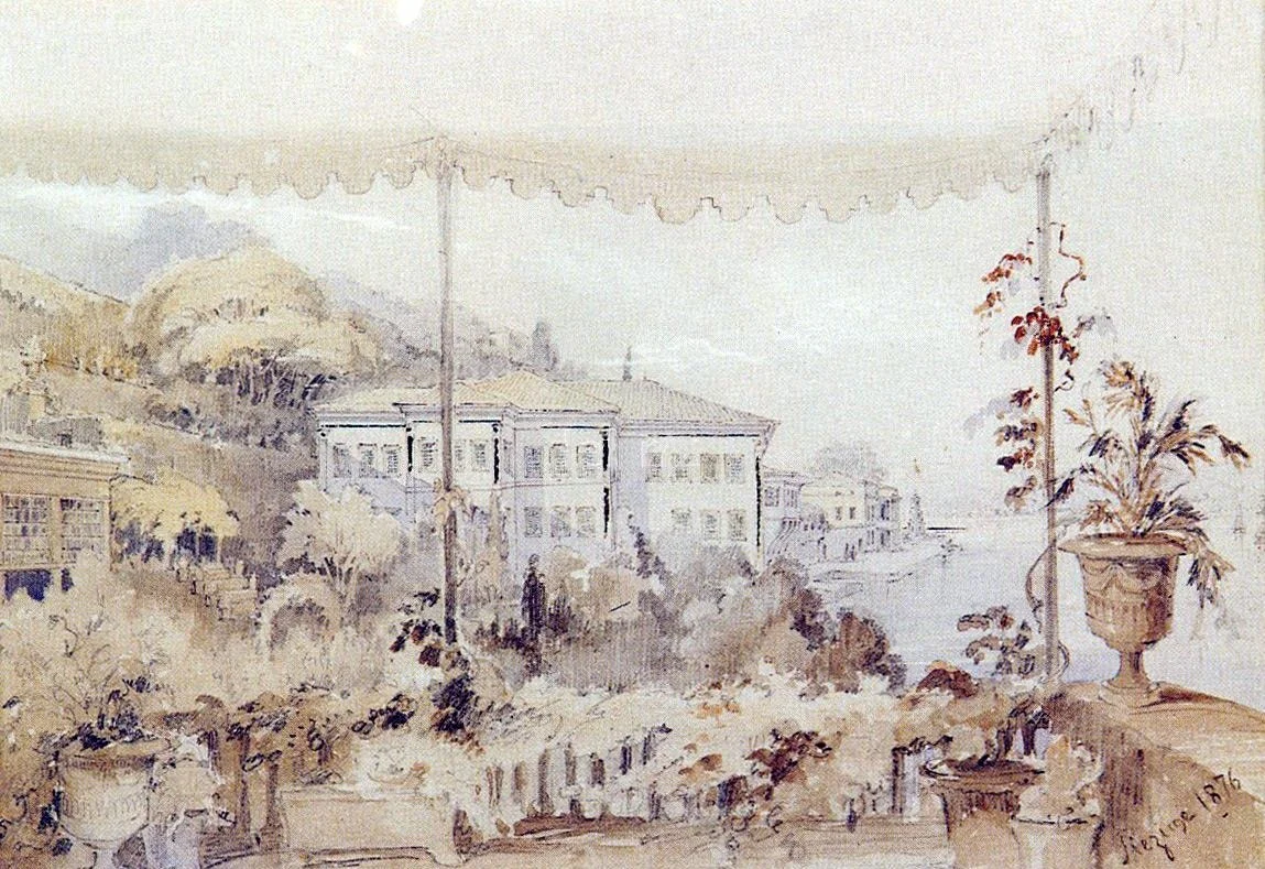 Osmanlı İstanbulunda Bir Teras, 1876