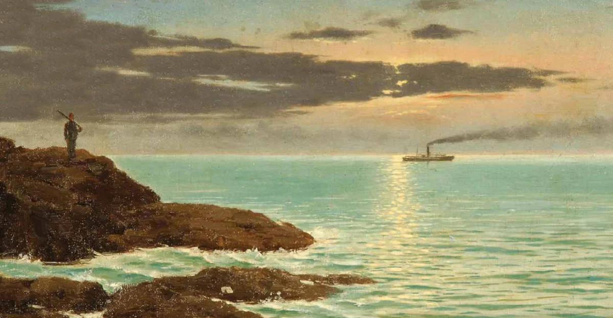 Boğazda Nöbet Tutan Osmanlı Askeri ve Şirket-i Hayriye Vapuru