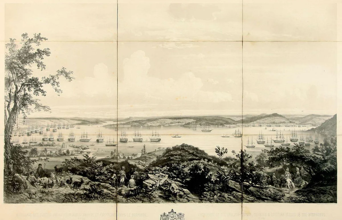 Osmanlı Dönemi Beykoz Sırtlarından Boğaziçi Panorama, İstanbul