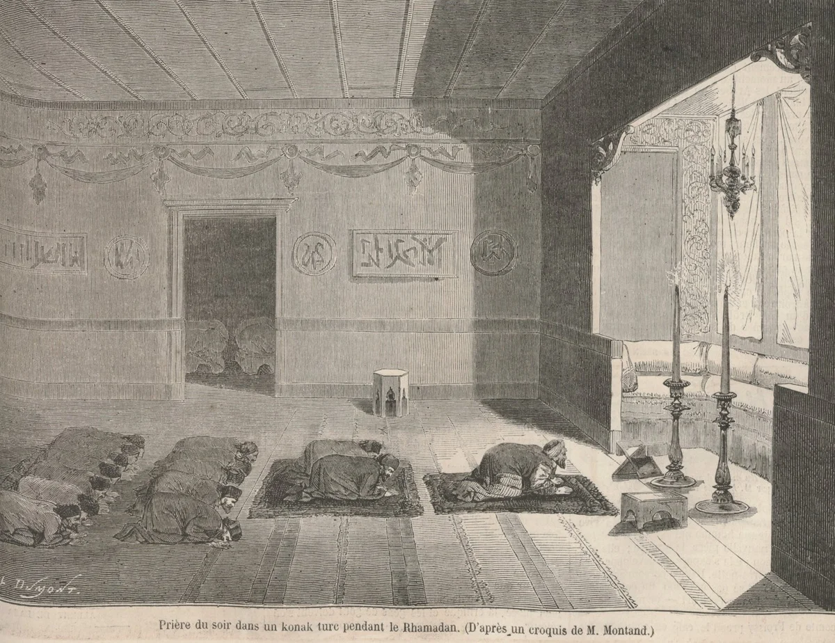 Ramazan'da Bir Bir Konakta İftarda Akşam Namazı