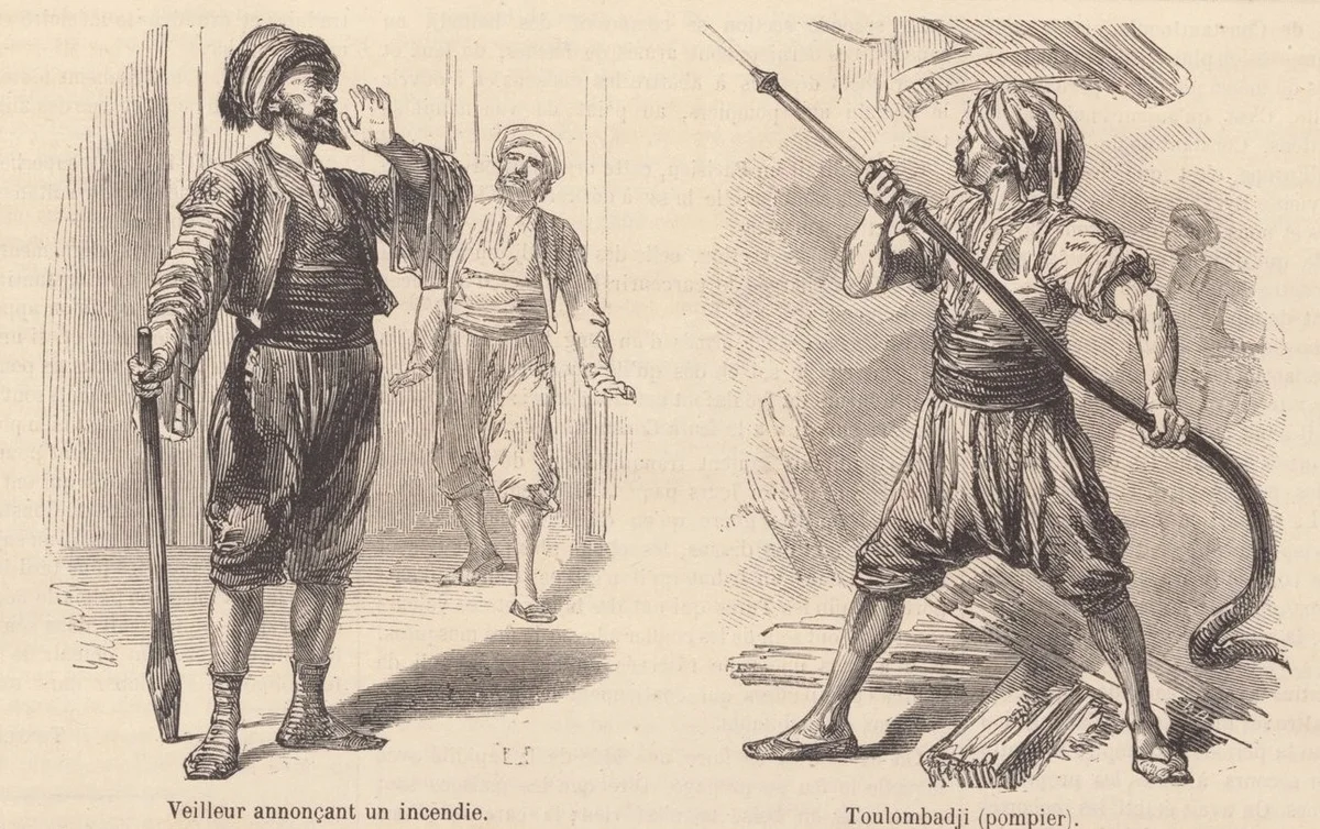 Osmanlı Tulumbacıları, İstanbul, 1865