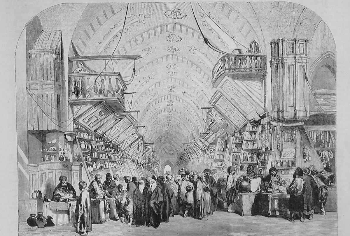 Kapalıçarşı, İstanbul, 1865