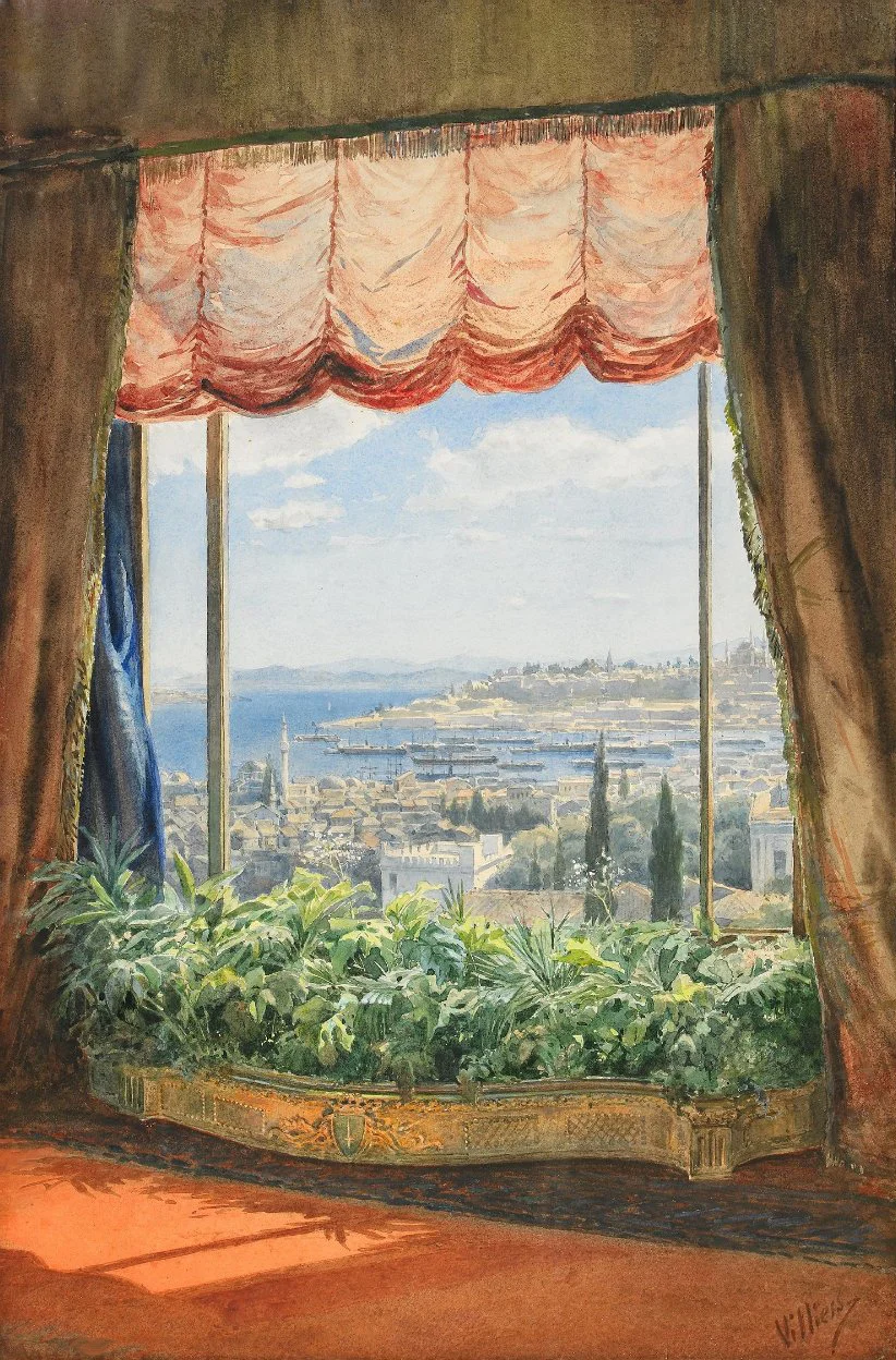 İstanbul Panoraması, 19. Yüzyıl (Emile Villiers)