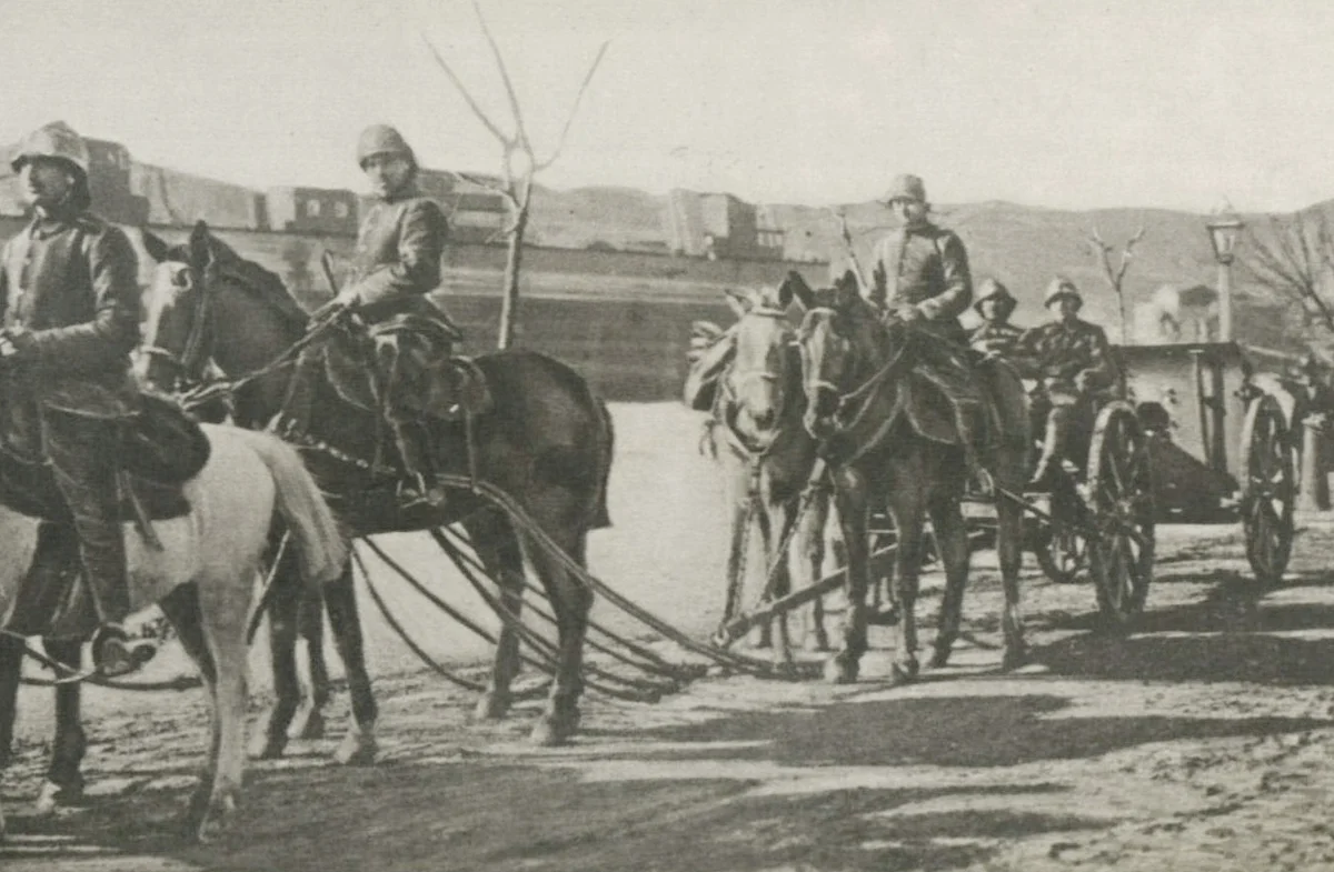 Osmanlı Topçu Askerleri, 1915