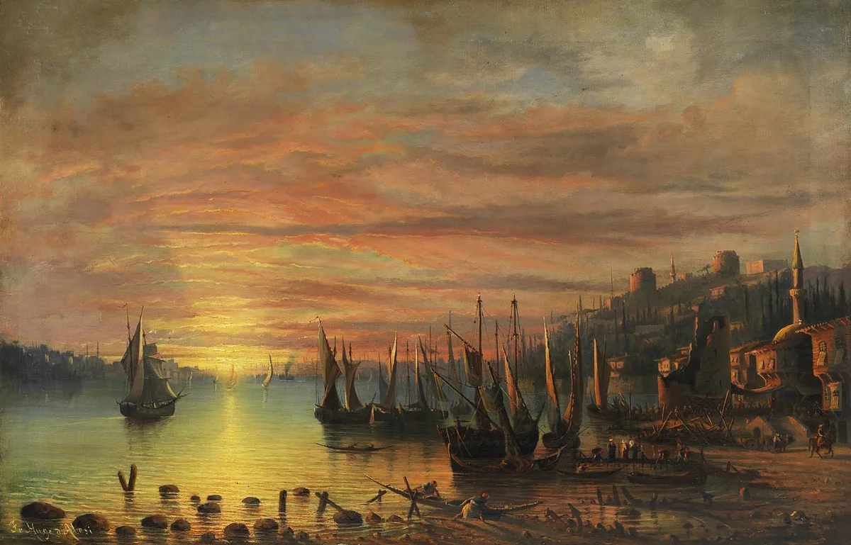 Osmanlı İstanbulu, Rumeli Hisarında Gün Batımı