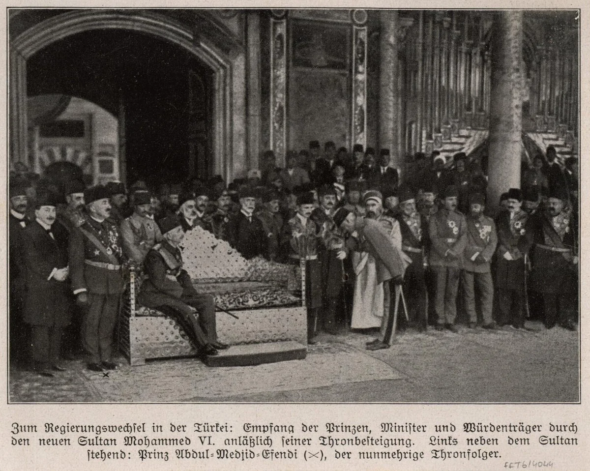 Sultan Mehmed Vahdeddin'in Tahta Geçişi