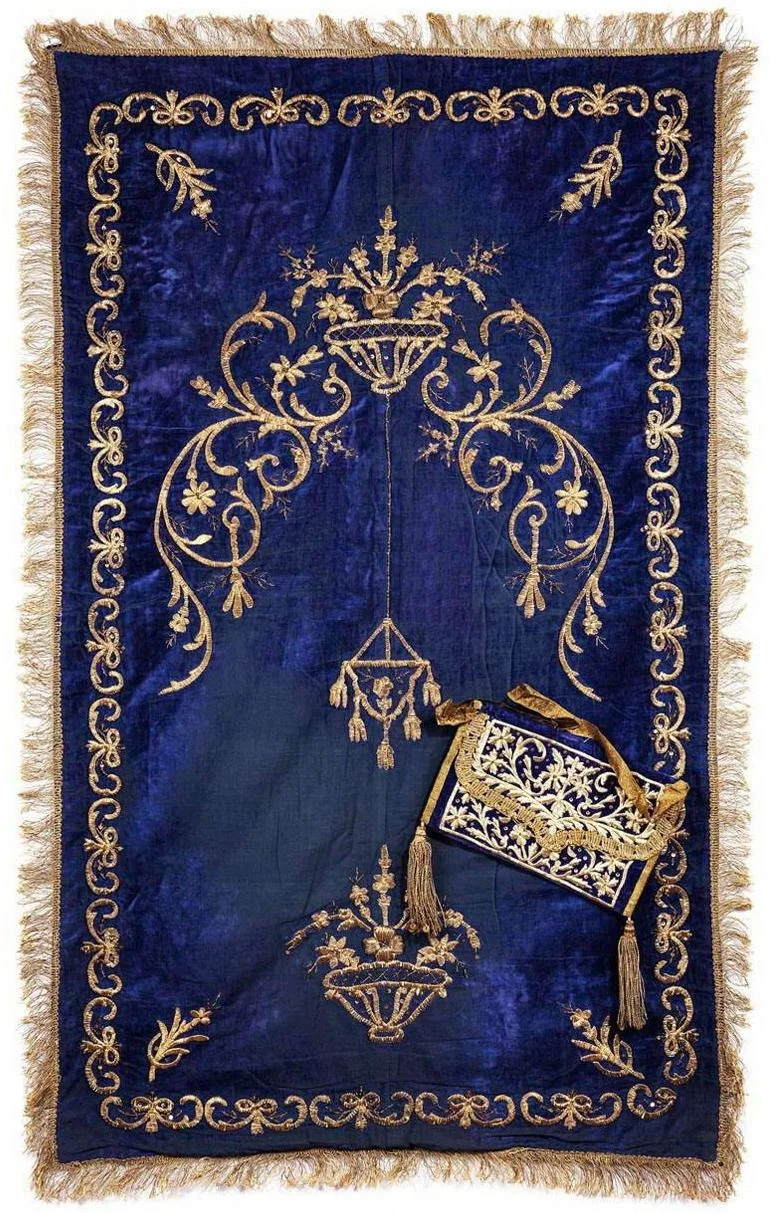 Osmanlı Kadife Seccade ve Cüz Kesesi, 19.YY