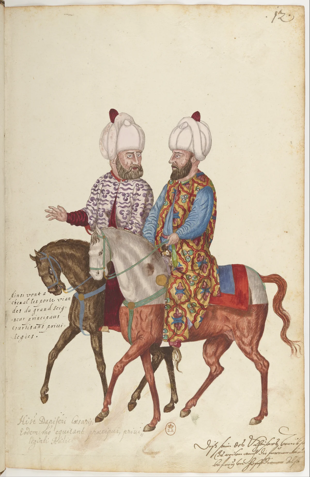 Doğu Halklarının Gelenek ve Kıyafetleri — Renkli Çizimler, 16. Yüzyıl (12)