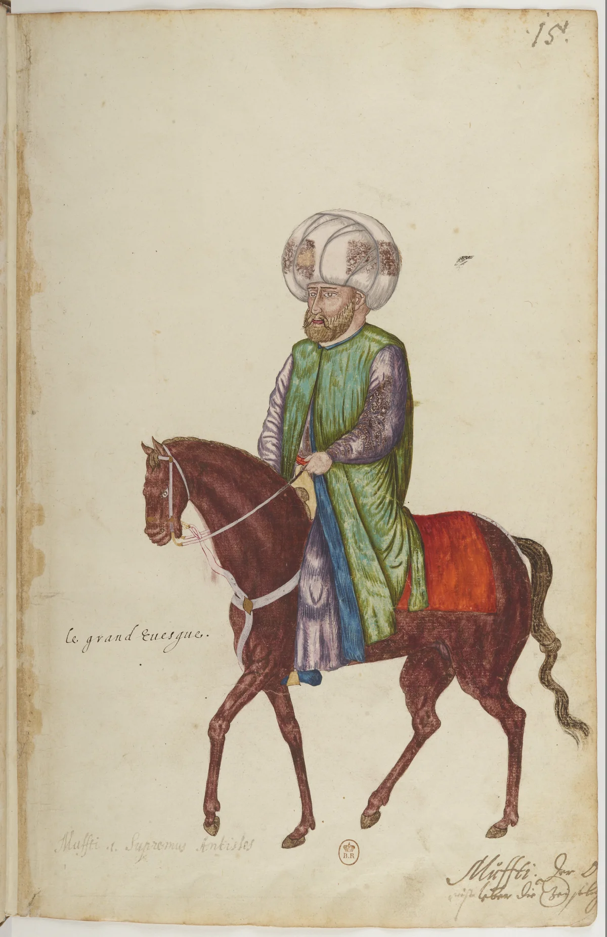 Doğu Halklarının Gelenek ve Kıyafetleri — Renkli Çizimler, 16. Yüzyıl (15)