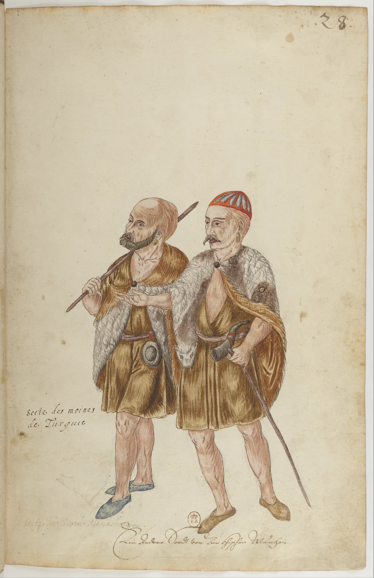 Doğu Halklarının Gelenek ve Kıyafetleri — Renkli Çizimler, 16. Yüzyıl (28)