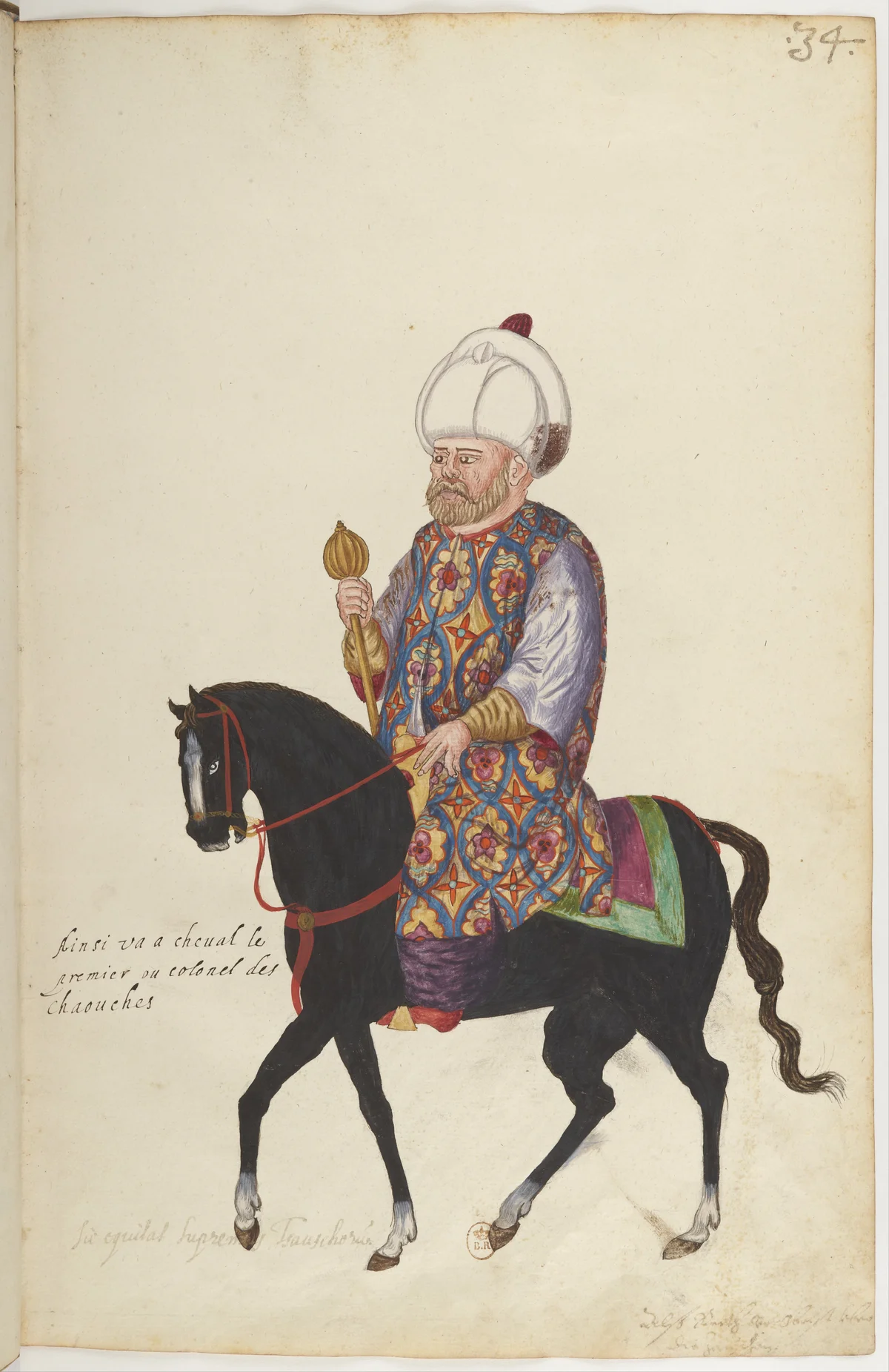 Doğu Halklarının Gelenek ve Kıyafetleri — Renkli Çizimler, 16. Yüzyıl (34)