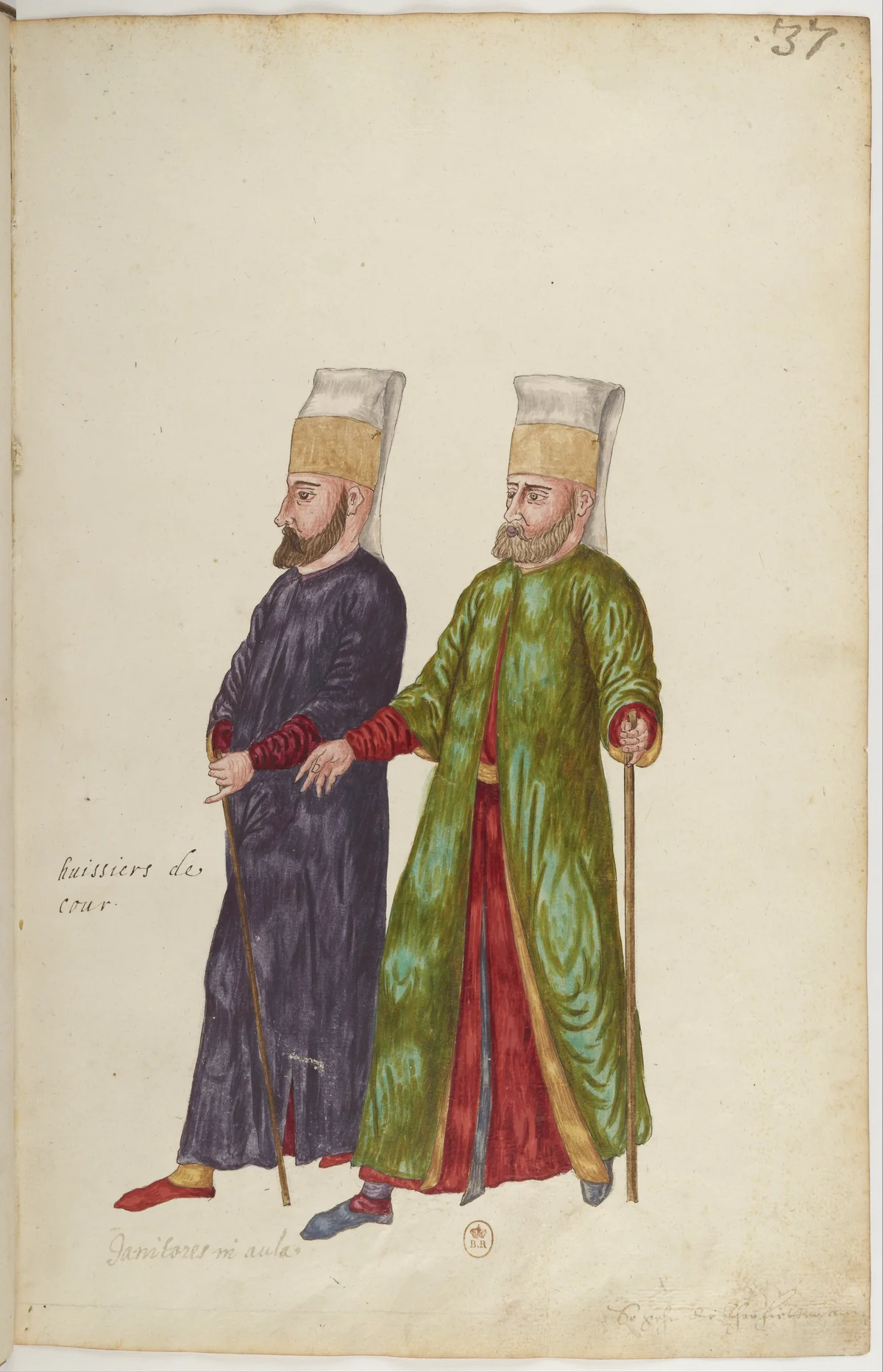 Doğu Halklarının Gelenek ve Kıyafetleri — Renkli Çizimler, 16. Yüzyıl (37)