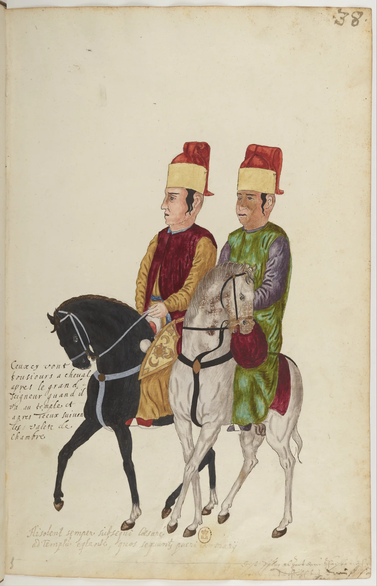 Doğu Halklarının Gelenek ve Kıyafetleri — Renkli Çizimler, 16. Yüzyıl (38)