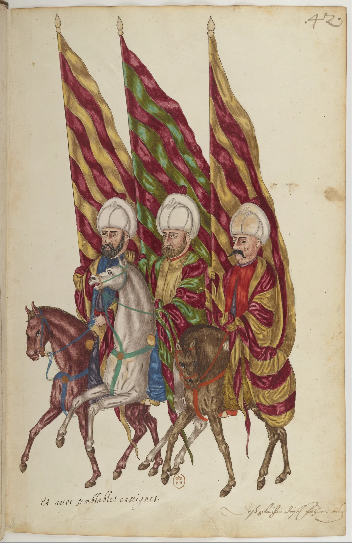 Doğu Halklarının Gelenek ve Kıyafetleri — Renkli Çizimler, 16. Yüzyıl (42)