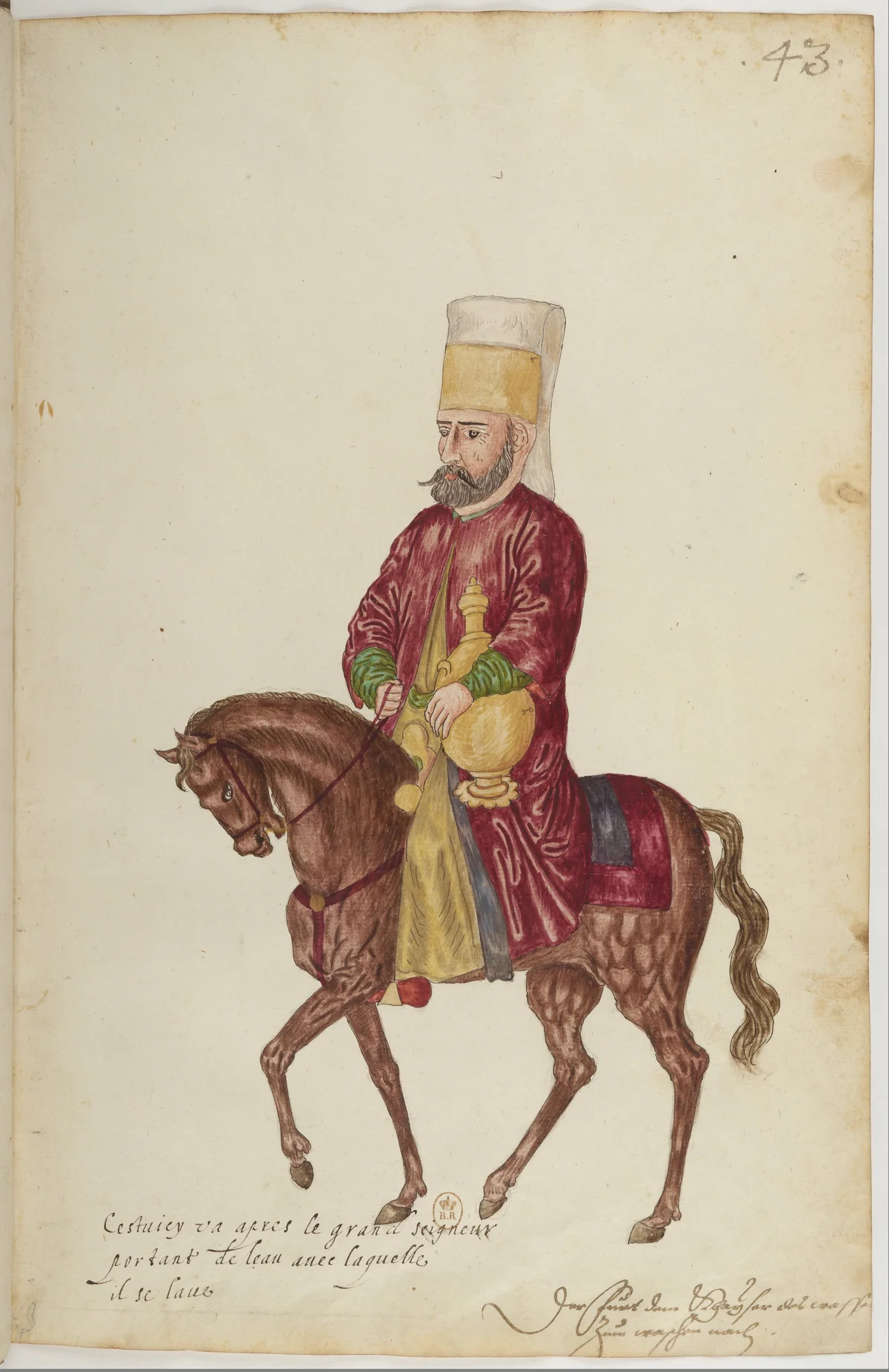 Doğu Halklarının Gelenek ve Kıyafetleri — Renkli Çizimler, 16. Yüzyıl (43)