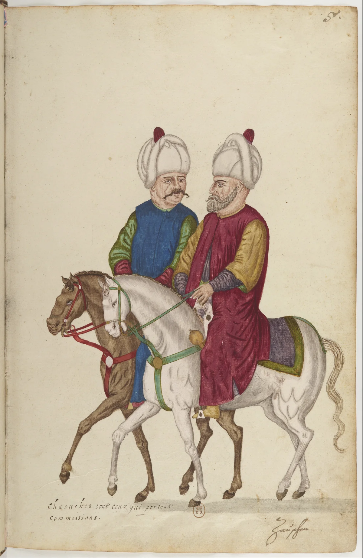 Doğu Halklarının Gelenek ve Kıyafetleri — Renkli Çizimler, 16. Yüzyıl (5)