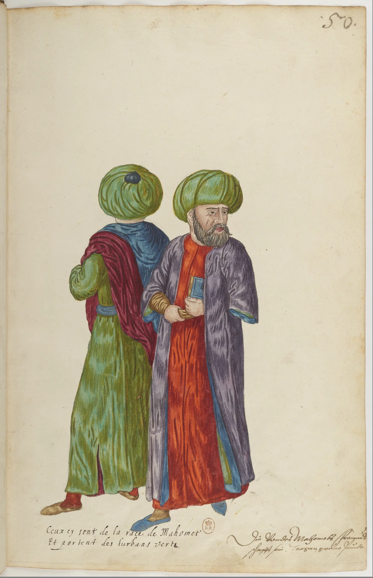 Doğu Halklarının Gelenek ve Kıyafetleri — Renkli Çizimler, 16. Yüzyıl (50)