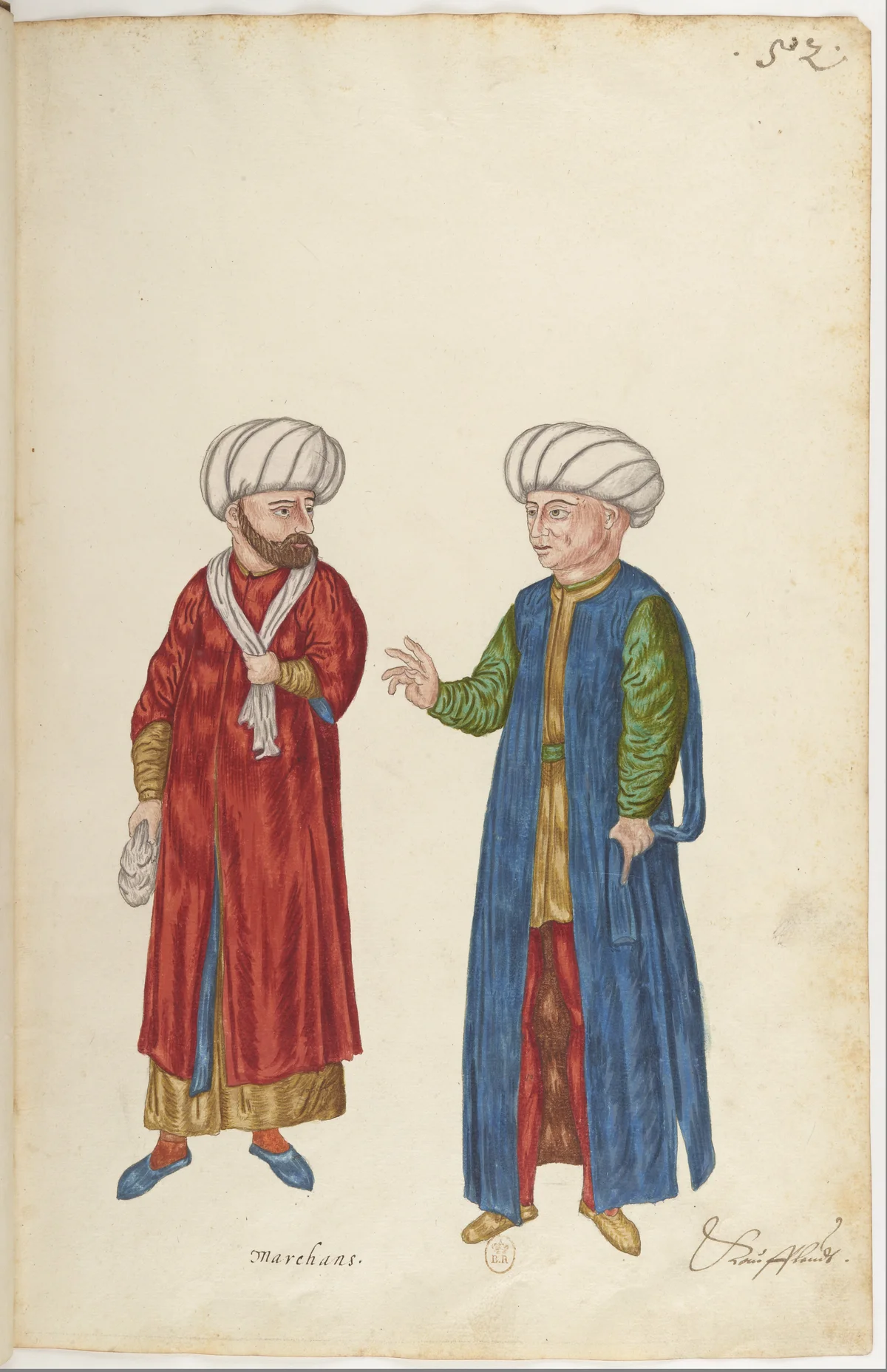 Doğu Halklarının Gelenek ve Kıyafetleri — Renkli Çizimler, 16. Yüzyıl (52)