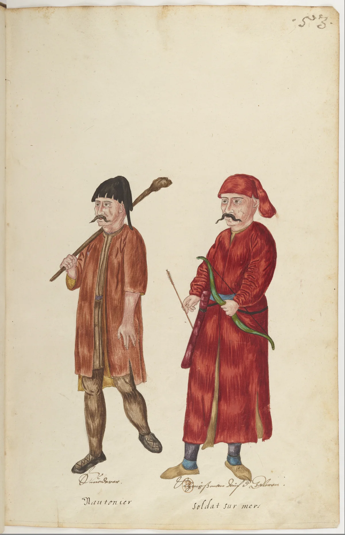 Doğu Halklarının Gelenek ve Kıyafetleri — Renkli Çizimler, 16. Yüzyıl (53)