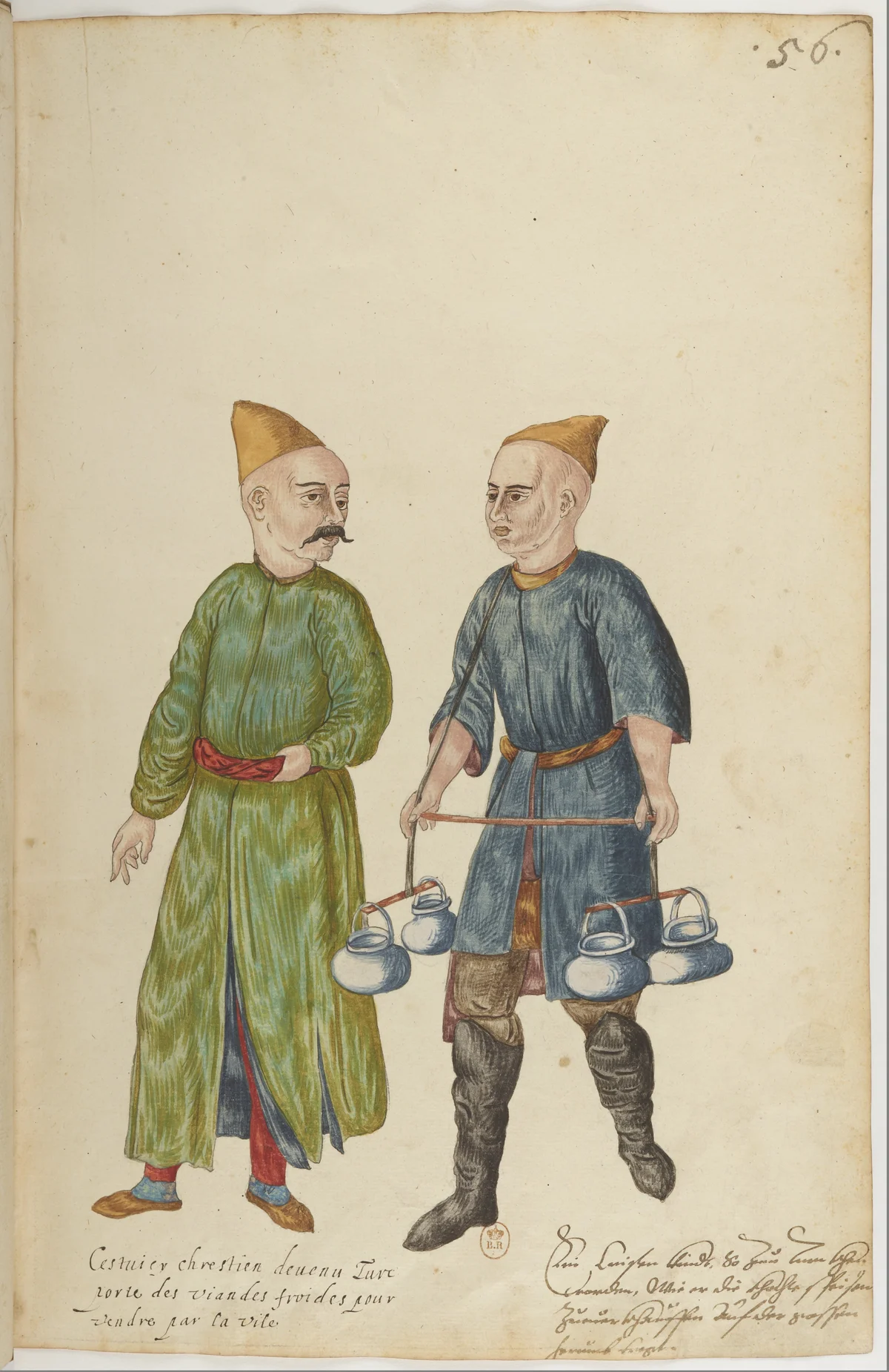 Doğu Halklarının Gelenek ve Kıyafetleri — Renkli Çizimler, 16. Yüzyıl (56)