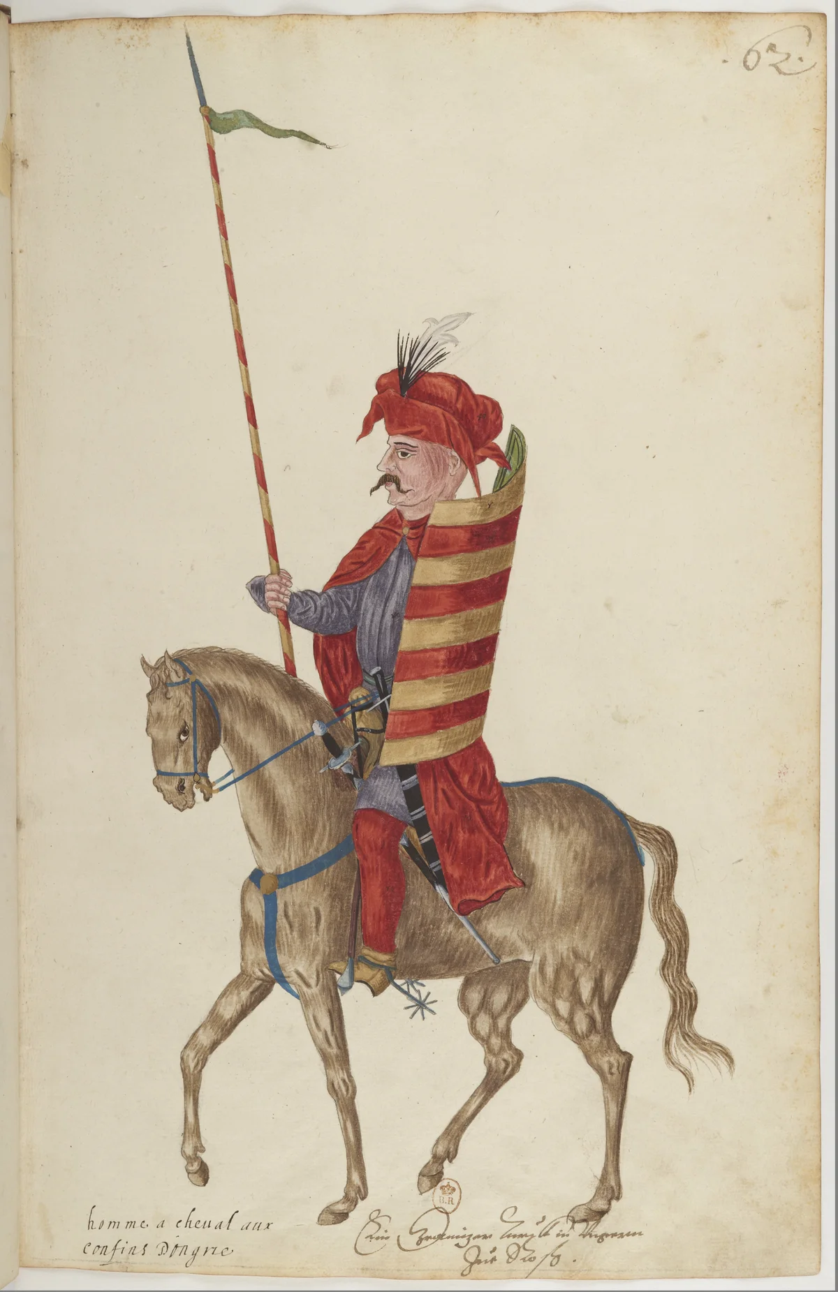 Doğu Halklarının Gelenek ve Kıyafetleri — Renkli Çizimler, 16. Yüzyıl (62)