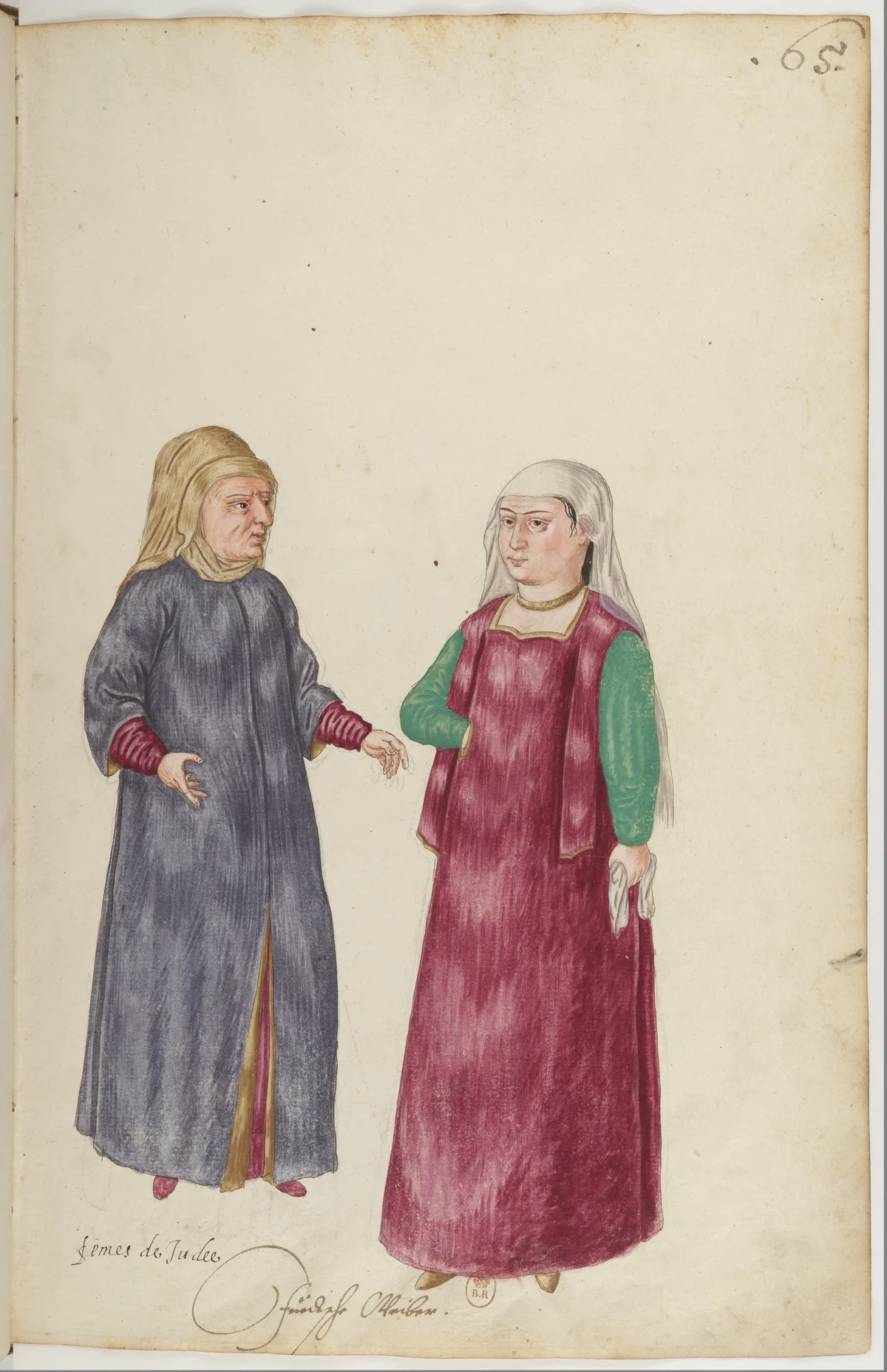 Doğu Halklarının Gelenek ve Kıyafetleri — Renkli Çizimler, 16. Yüzyıl (65)