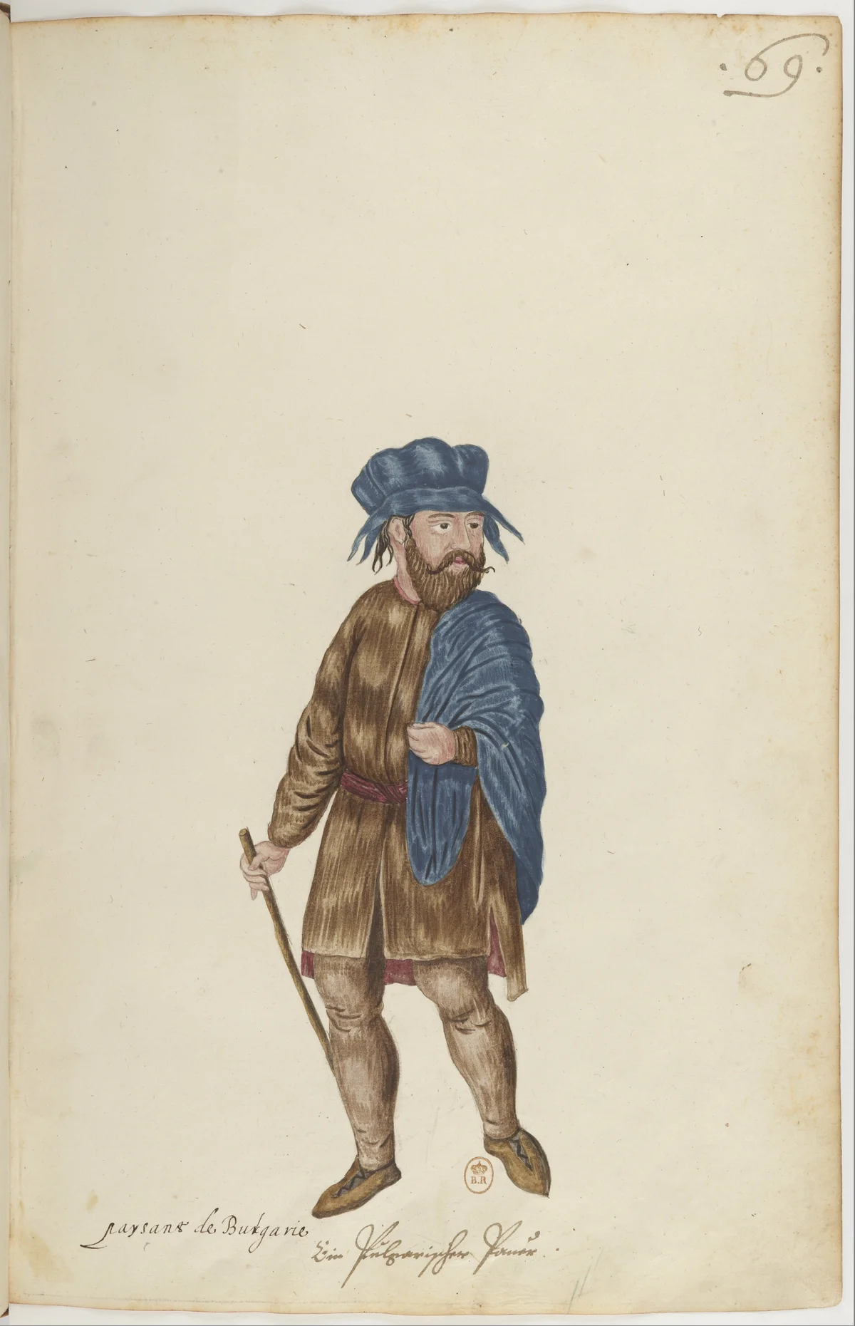 Doğu Halklarının Gelenek ve Kıyafetleri — Renkli Çizimler, 16. Yüzyıl (69)