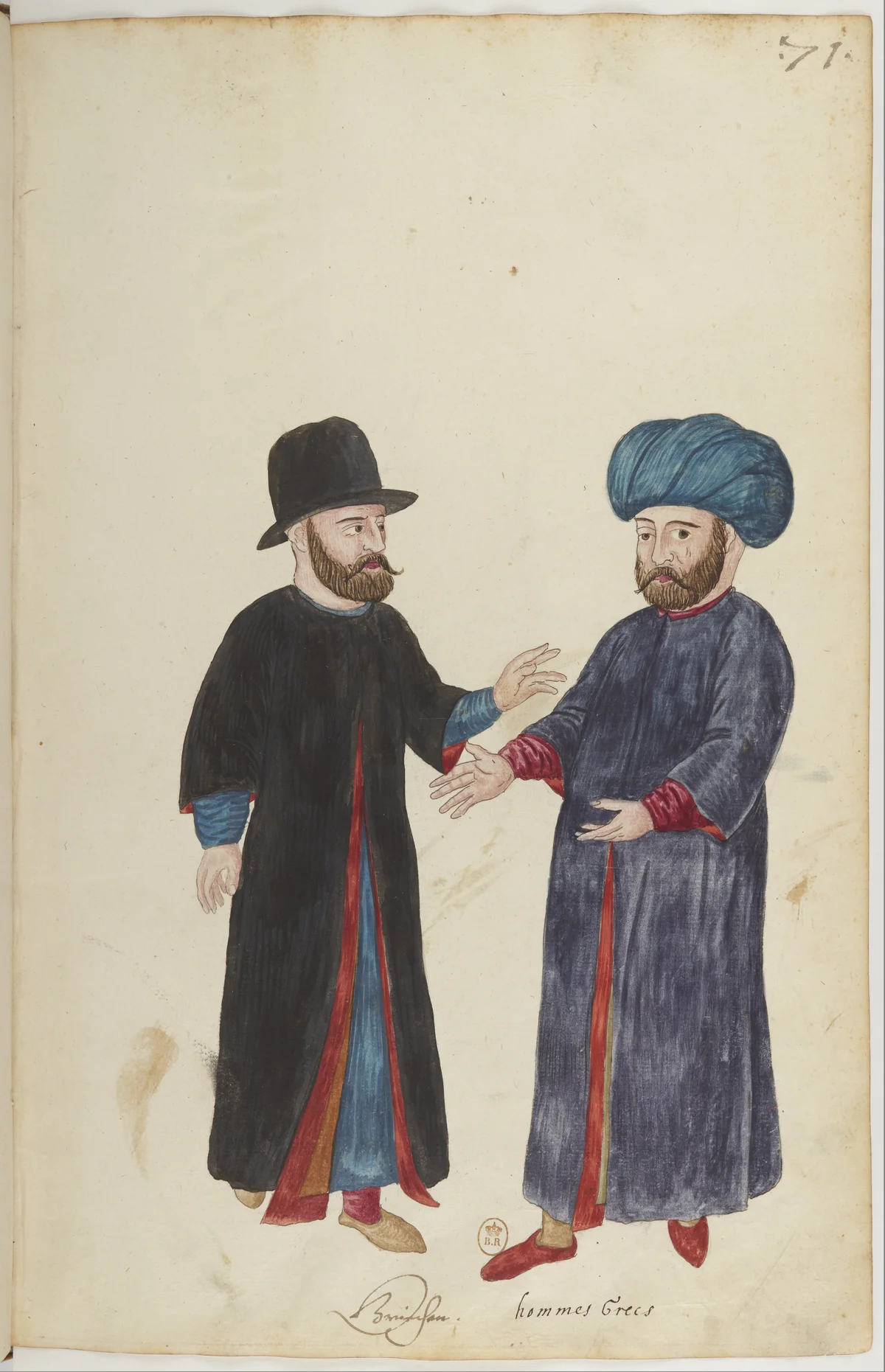 Doğu Halklarının Gelenek ve Kıyafetleri — Renkli Çizimler, 16. Yüzyıl (71)