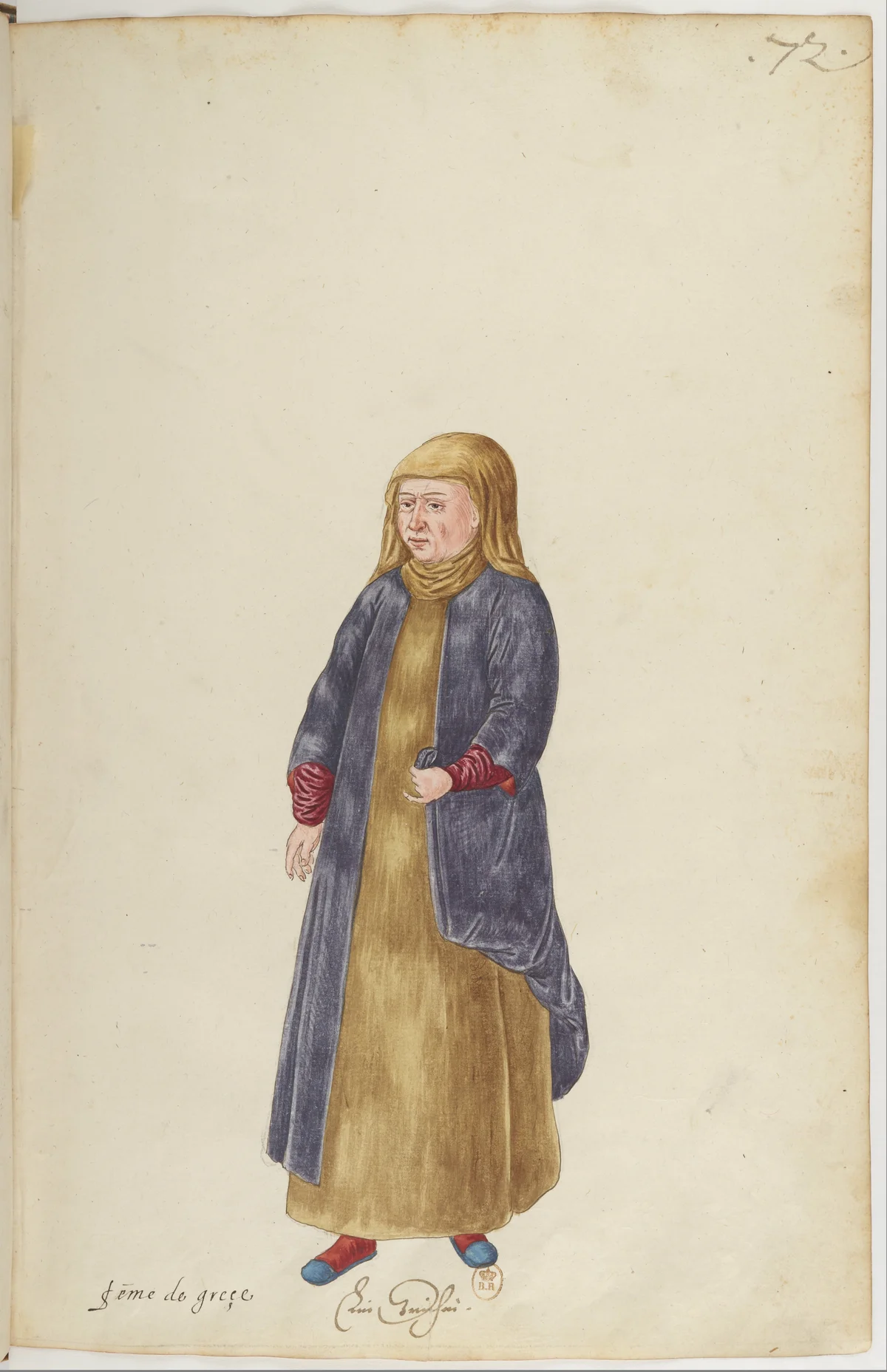 Doğu Halklarının Gelenek ve Kıyafetleri — Renkli Çizimler, 16. Yüzyıl (72)