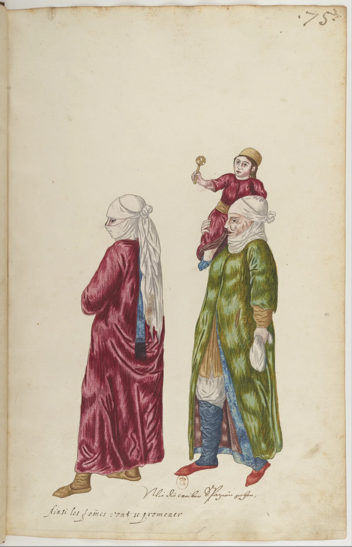 Doğu Halklarının Gelenek ve Kıyafetleri — Renkli Çizimler, 16. Yüzyıl (75)