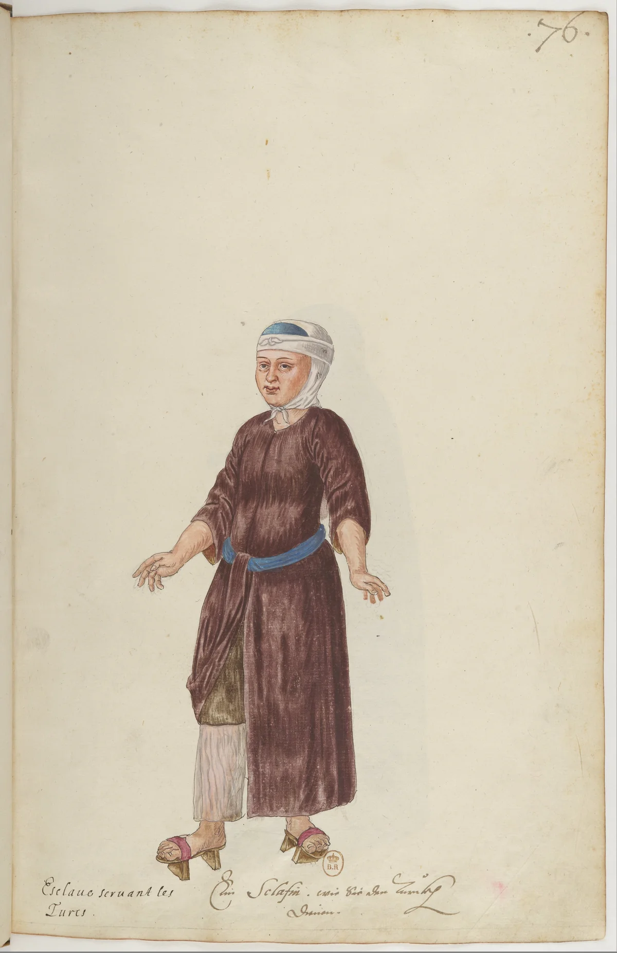 Doğu Halklarının Gelenek ve Kıyafetleri — Renkli Çizimler, 16. Yüzyıl (76)